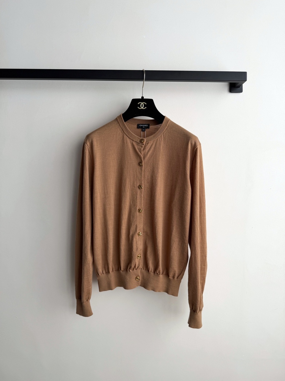 NWT CHANEL Wool Cardigan Gold Interlocking CC Buttons
